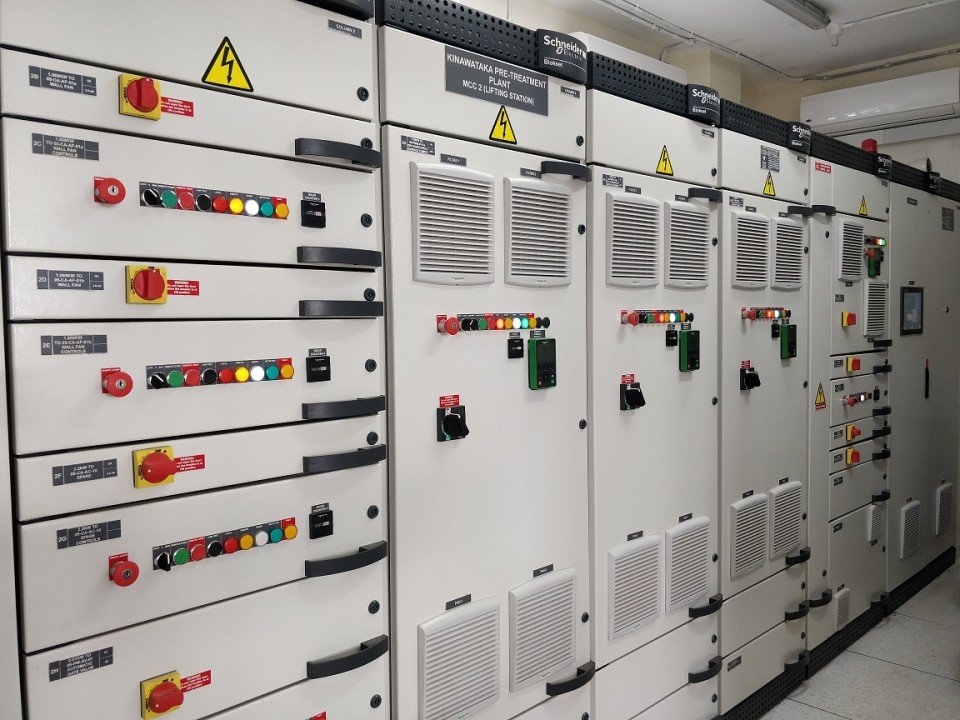 Industrial Motor Control Center with advanced PLC systems